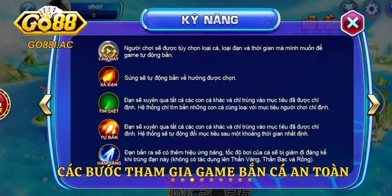 Các bước tham gia game bắn cá an toàn 