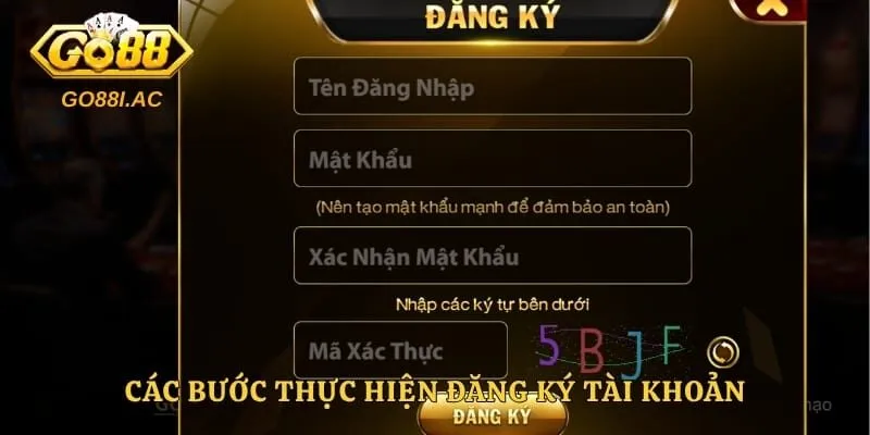 Các bước thực hiện đăng ký tài khoản vô cùng đơn giản cho tân thủ