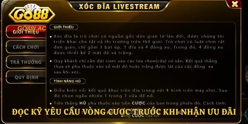 Go88 | Link Truy Cập GO88.Com Chính Thức Đăng Lý Nhận Code 198k 86 Đọc kỹ yêu cầu vòng cược trước khi nhận ưu đãi