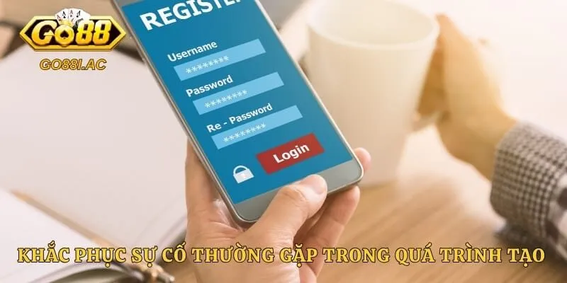 Khắc phục sự cố thường gặp trong quá trình tạo tài khoản mới