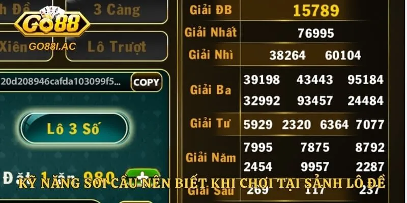 Kỹ năng soi cầu nên biết khi chơi tại sảnh lô đề truyền thống 