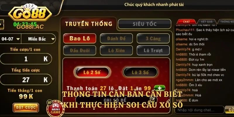 Thông tin căn bản cần biết khi thực hiện soi cầu xổ số