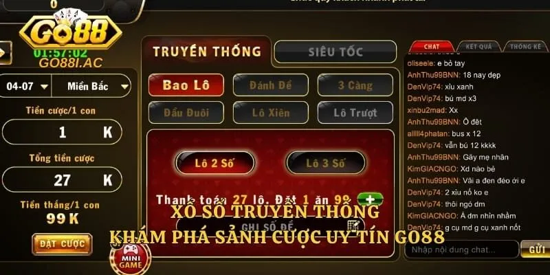 Xổ Số Truyền Thống - Khám Phá Sảnh Cược Uy Tín Go88